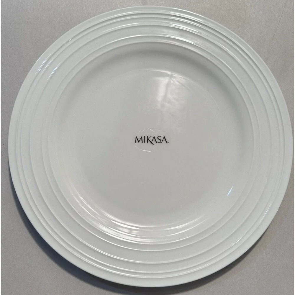 NEW Mikasa Ciara Salad Plate White China Modern